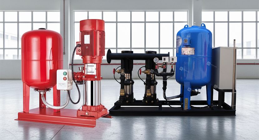 بررسی الزامات ایمنی و عملکرد بوستر پمپ آتش نشانی در مقایسه با بوستر پمپ آبرسانی