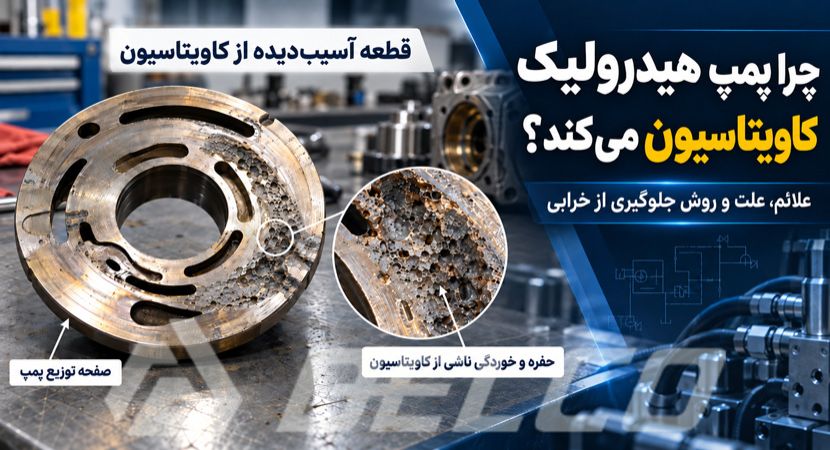 چرا پمپ هیدرولیک کاویتاسیون می کند؟ علائم، علت و روش جلوگیری از خرابی