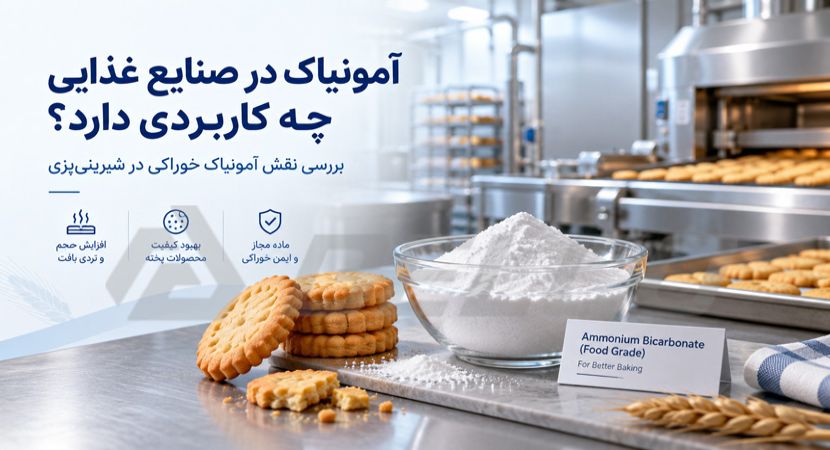 آمونیاک در صنایع غذایی چه کاربردی دارد؟ بررسی نقش آمونیاک خوراکی در شیرینی‌پزی