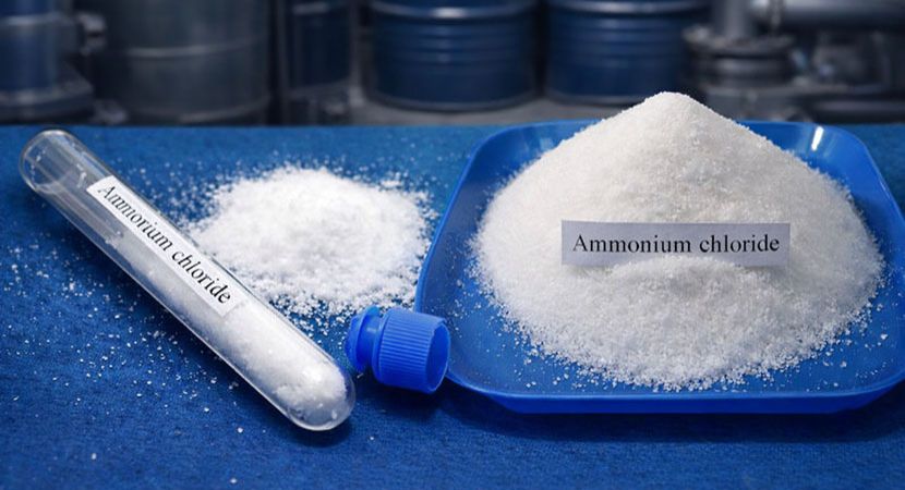 انواع کاربرد نشادر در صنعت، آزمایشگاه و خانه؛ راهنمای کامل استفاده از آمونیوم کلراید