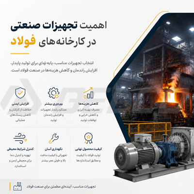 اهمیت تجهیزات صنعتی در کارخانههای فولاد