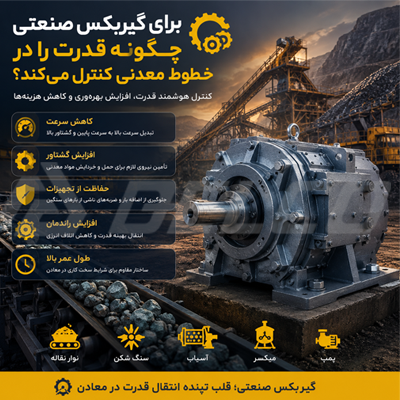 گیربکس صنعتی در صنایع معادن