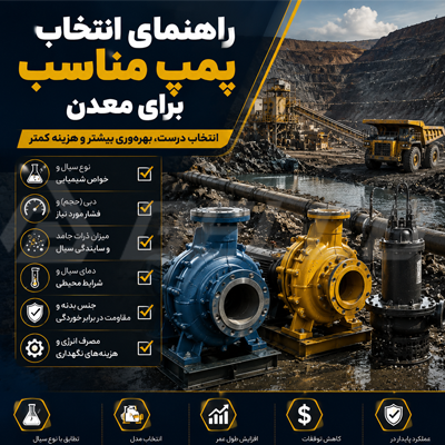 راهنمای انتخاب پمپ مناسب برای معدن