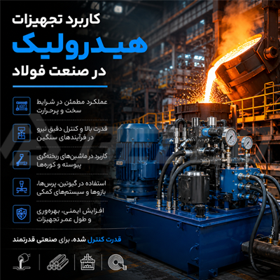 کاربرد تجهیزات هیدرولیک در صنعت فولاد