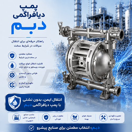 بررسی عملکرد پمپ دیافراگمی پمکار و دبم در خطوط تولید مداوم