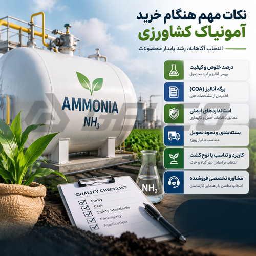 نکات مهم هنگام خرید آمونیاک کشاورزی