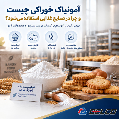 آمونیاک خوراکی چیست و چرا در صنایع غذایی استفاده می شود؟