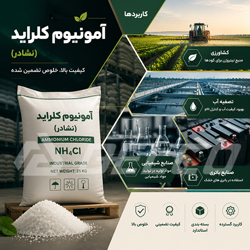 نقش آمونیوم کلراید در تنظیم pH و فرآیند شیمیایی