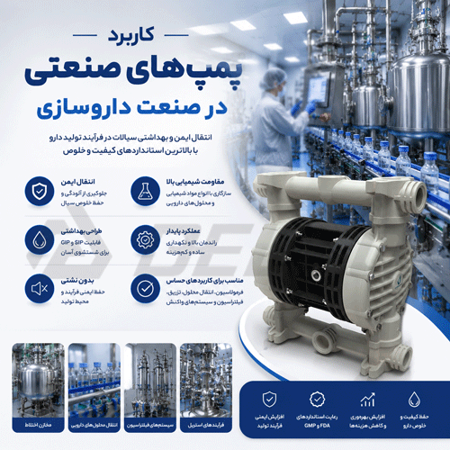 کاربرد پمپ‌ صنعتی در صنعت داروسازی