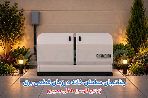 نگهداری و سرویس دوره ای موتور برق گازسوز 18 کیلووات چمپیون