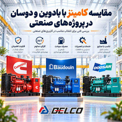 مقایسه کامینز با بادوین و دوسان در پروژه صنعتی