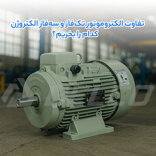 تفاوت الکتروموتور تک‌ فاز و سه‌ فاز الکتروژن؛ کدام را بخریم؟