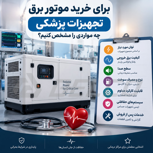برای خرید موتور برق تجهیزات پزشکی چه مواردی را مشخص کنیم؟