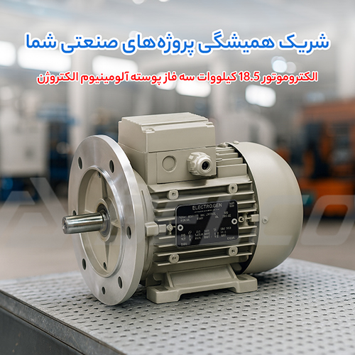 الکتروموتور 18.5 کیلووات سه فاز پوسته آلومینیوم الکتروژن