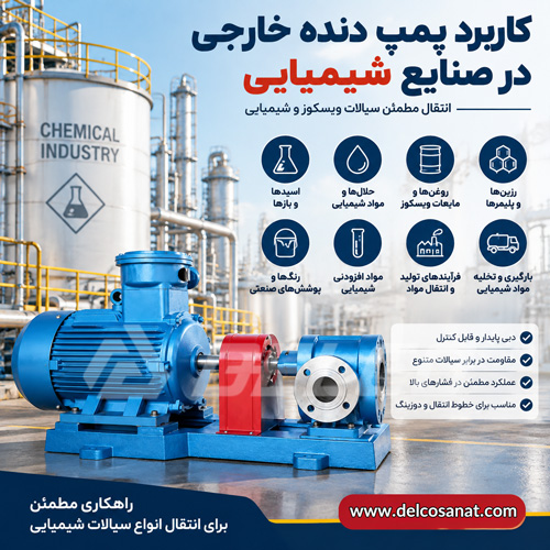 کاربرد پمپ دنده خارجی در صنایع شیمیایی