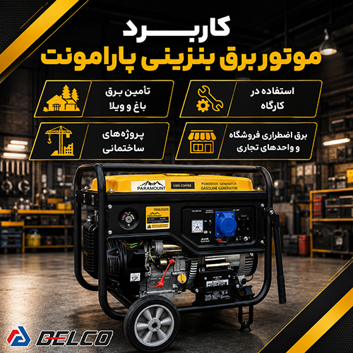 کاربرد موتور برق بنزینی پرامونت