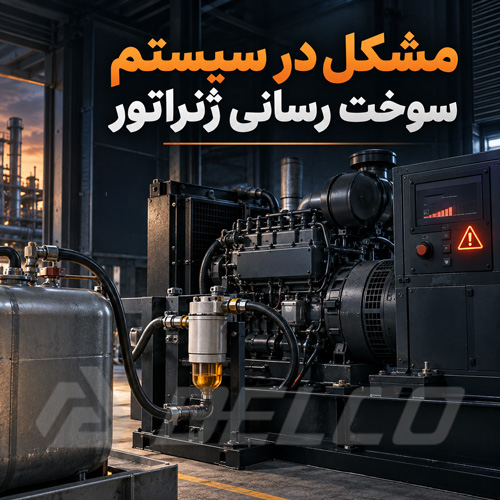 مشکل در سیستم سوخت رسانی ژنراتور