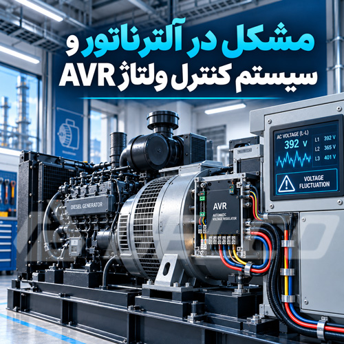 مشکل در آلترناتور و سیستم کنترل ولتاژ AVR