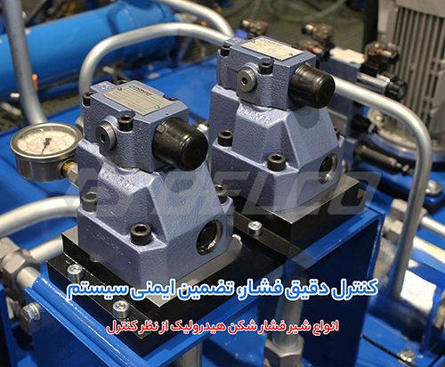 انواع شیر فشار شکن هیدرولیک از نظر کنترل