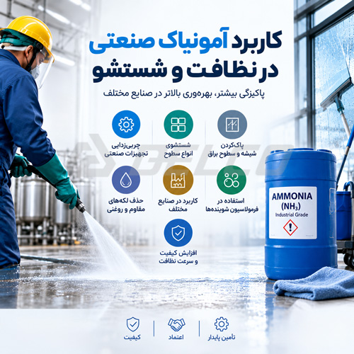 کاربرد آمونیاک صنعتی در نظافت و شستشو