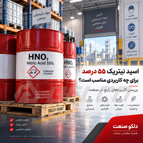 اسید نیتریک 55 درصد برای چه کاربردی مناسب است؟