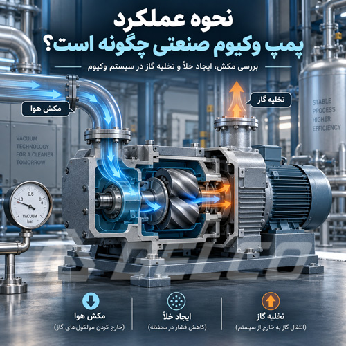 نحوه عملکرد پمپ وکیوم صنعتی چگونه است؟