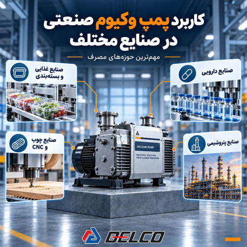 کاربرد پمپ وکیوم صنعتی در صنایع مختلف