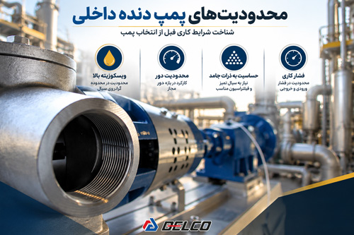 محدودیت پمپ دنده داخلی