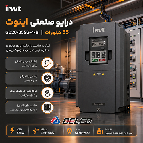 مزایای ترمز داخلی در درایو GD20-055G-4-B