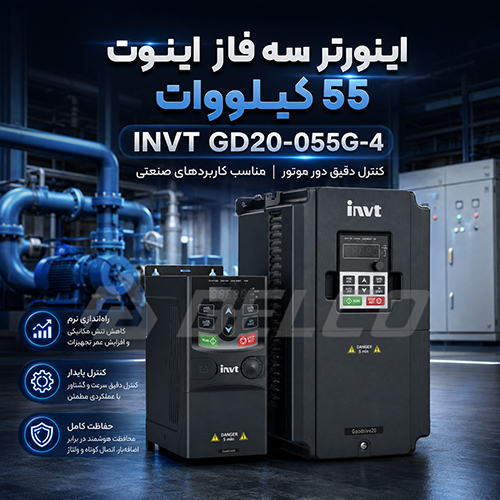 نحوه کدخوانی اینورتر GD20-055G-4