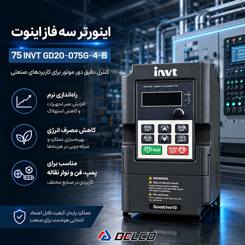 بررسی ساختار کنترلی درایو GD20-075G-4-B