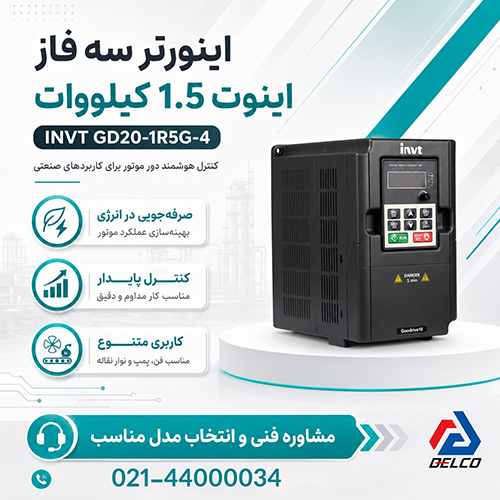 کاربرد درایو اینورتر GD20-1R5G-4