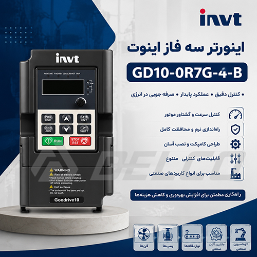 مزایای استفاده از اینورتر GD10-0R7G-4-B