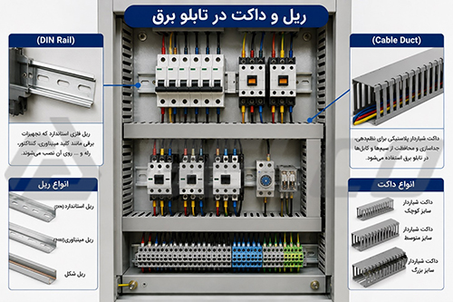 ریل DIN و داکت