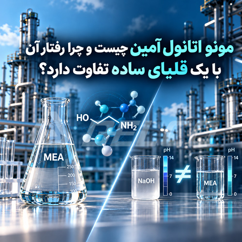 مونو اتانول آمین چیست و چرا رفتار آن با یک قلیای ساده تفاوت دارد؟