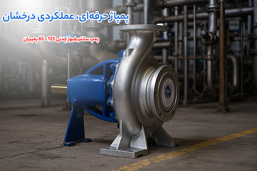 پمپ سانتریفیوژ چدنی 125 - 65 پمپیران