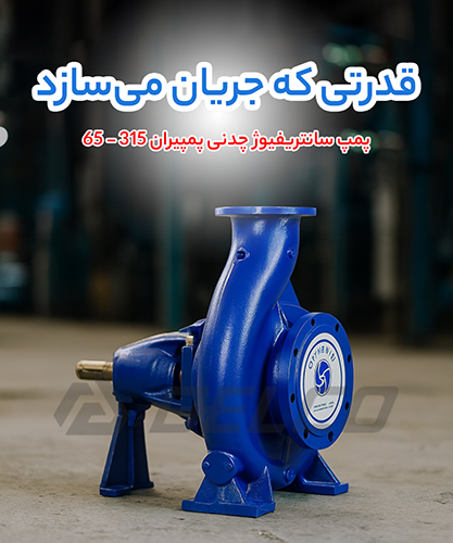 پمپ سانتریفیوژ چدنی پمپیران 315 - 65