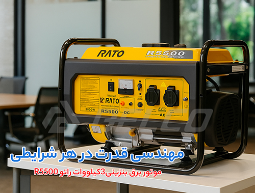 کاربرد موتور برق بنزینی راتو R5500