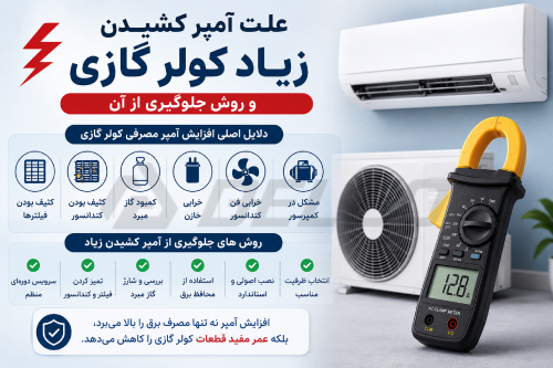 بالا بودن دمای محیط و آمپر کشیدن زیاد کولر گازی