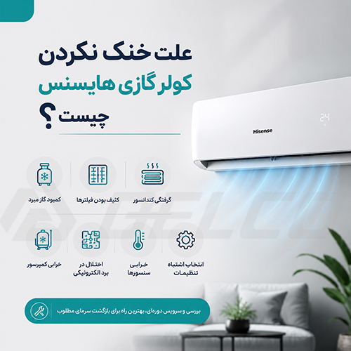 آیا کم بودن برق باعث خنک نکردن کولر گازی هایسنس می شود؟