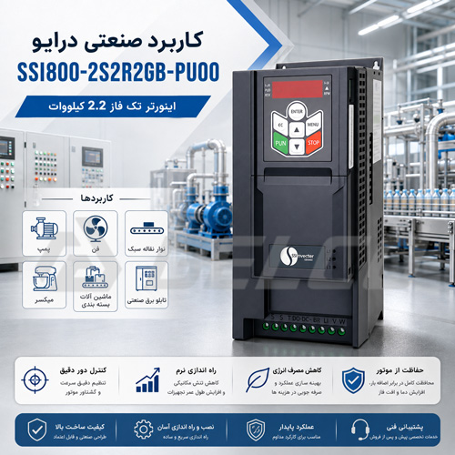 کاربرد صنعتی درایو SSI800-2S2R2GB-PU00