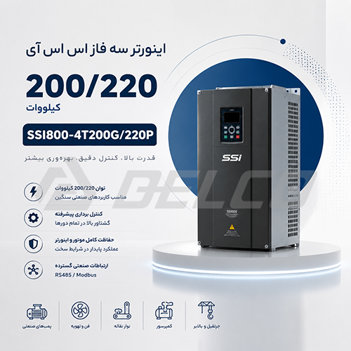 معرفی اینورتر SSI800-4T200G/220P