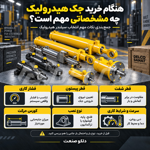 هنگام خرید جک هیدرولیک چه مشخصاتی مهم است؟