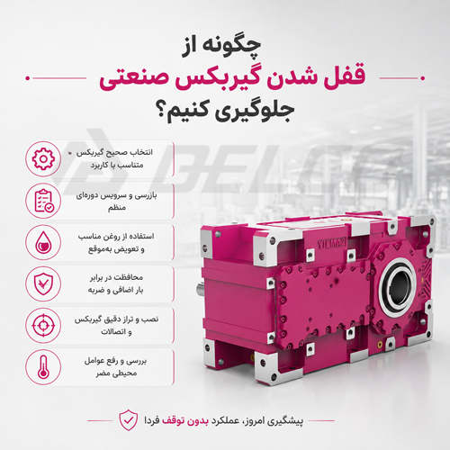 چگونه از قفل شدن گیربکس صنعتی جلوگیری کنیم؟