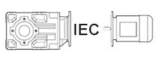 IEC گیربکس کرانویل بونفیلیولی ورودی کوپل با الکتروموتور به وسیله فلنج مطابق با استاندارد