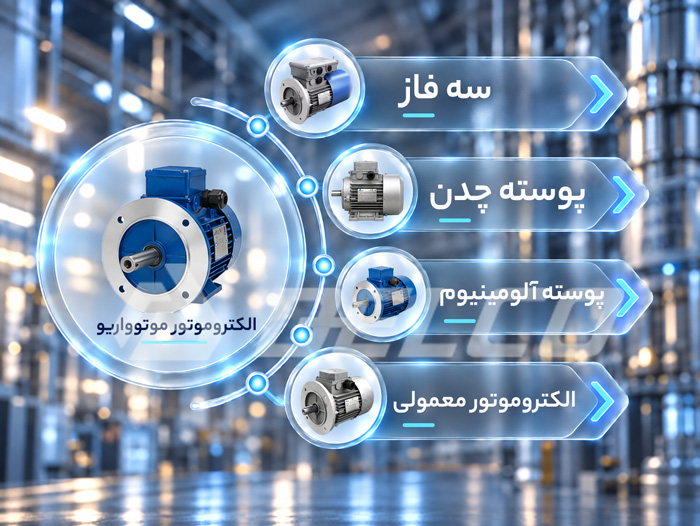 انواع الکتروموتور موتوواریو