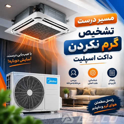 مسیر درست تشخیص گرم نکردن داکت اسپلیت